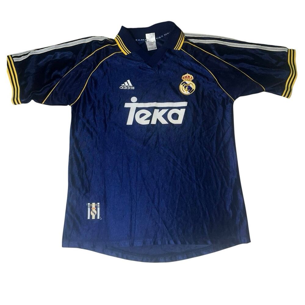 Real Madrid Away football shirt Soccer Jersey Adidas Camiseta Teka XL Blokecore
